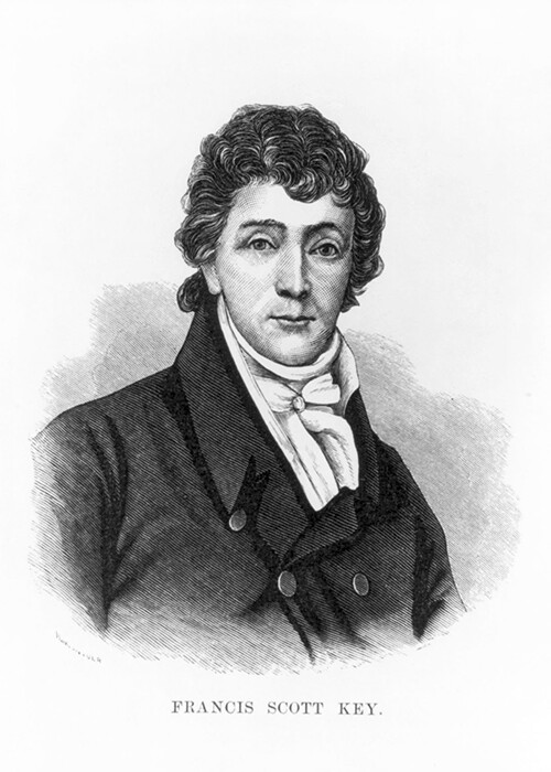 Portrait of Francis Scott Key, the man who wrote the Star-Spangled Banner.