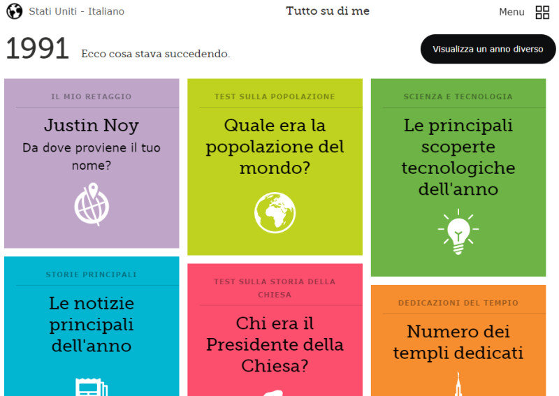 Schermata di Tutto su di me
