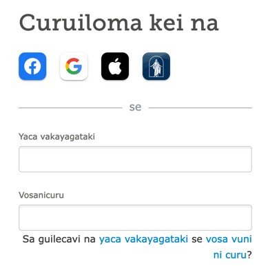 Na sikirini ni digidigi ni curuiloma ena FamilySearch.org
