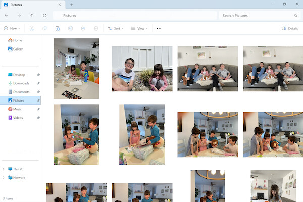Photo gallery with children engaged in various activities.