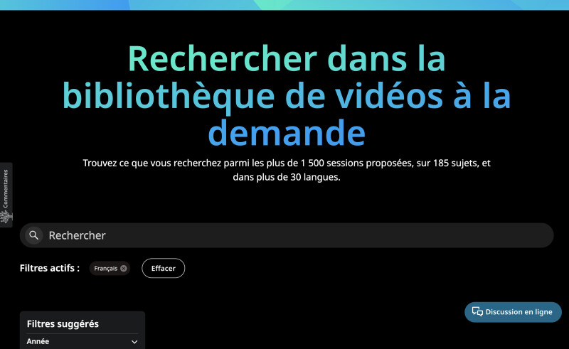 La vidéothèque à la demande sur RootsTech.org