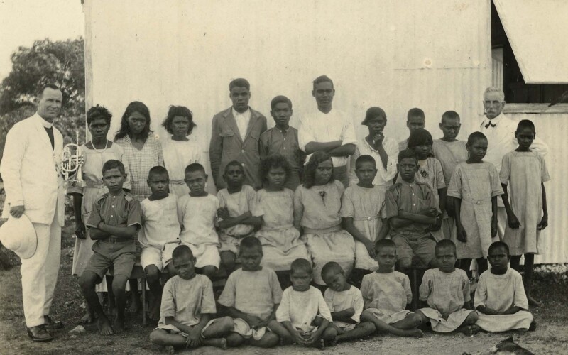 barn i den stulna generationen i Kahlin-lägret i Australien, 1921