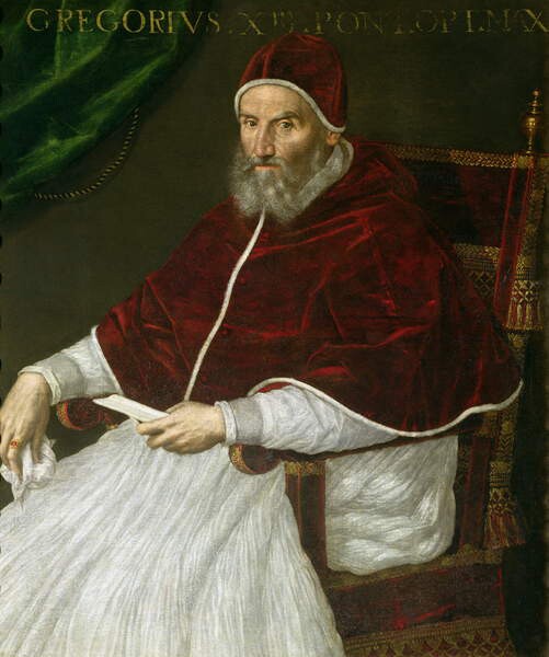 Pope Gregory, who created the Gregorian calendar