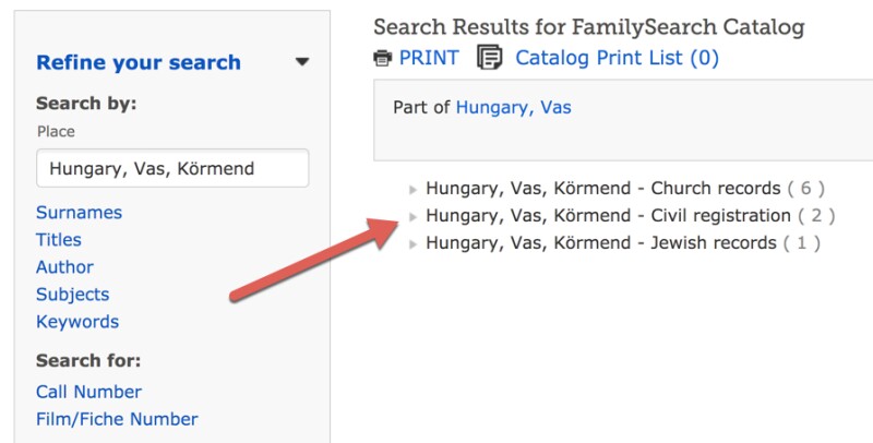 screenshot pointing out civil registration