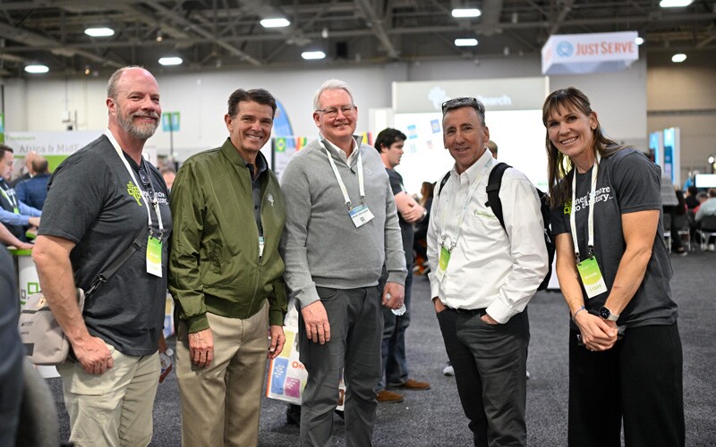 FamilySearch employees in the 2024 RootsTech in-person Expo Hall