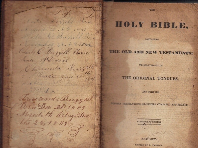 Joy Shivar matches items like this 1830s Bible with the relatives of its original owners.