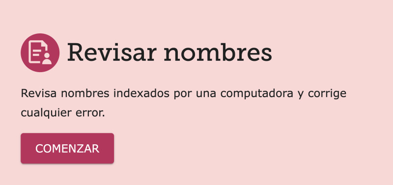 Screenshot of the website graphic "Review Names"