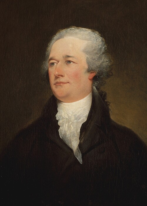 Portrait of Alexander Hamilton by John Trumbull.