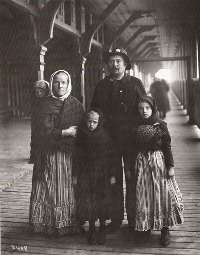 German immigration family in Quebec City, Canada