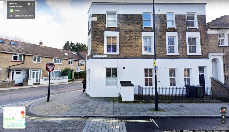 A google image of Hurst Street.