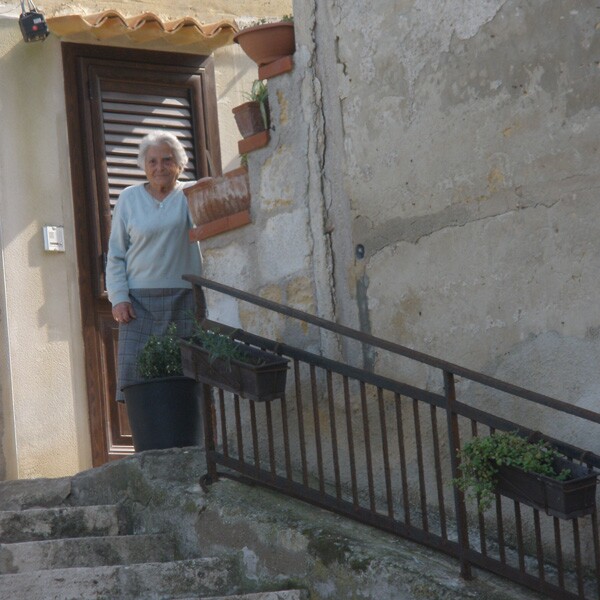 Suzanne's grandmother at the Russo family home in Italy.