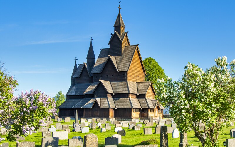 Heddals stavkyrka, som inspirerade till arkitekturen i Arendal