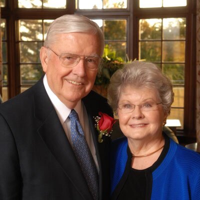 A photo of President M. Russell Ballard and his wife, Barbara