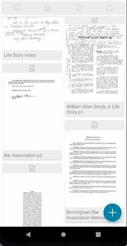 Picha ya skrini ya aplikesheni ya simu ya kumbukumbu za FamilySearch kwa ajili ya kupakia picha.