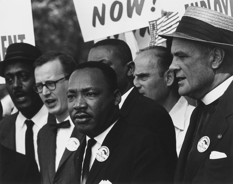 Martin Luther King and other civil rights leaders