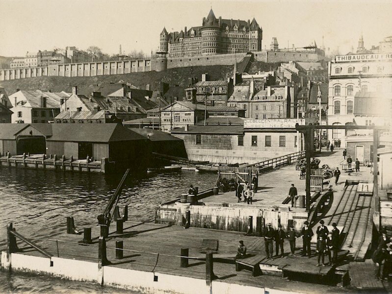 Port of Quebec, one of the gateways to the United States through Canada
