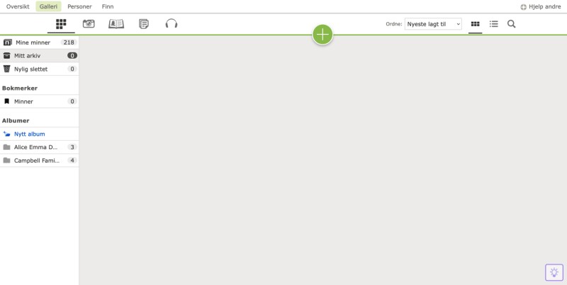 hvordan du laster opp minnene dine til familysearch skylagring
