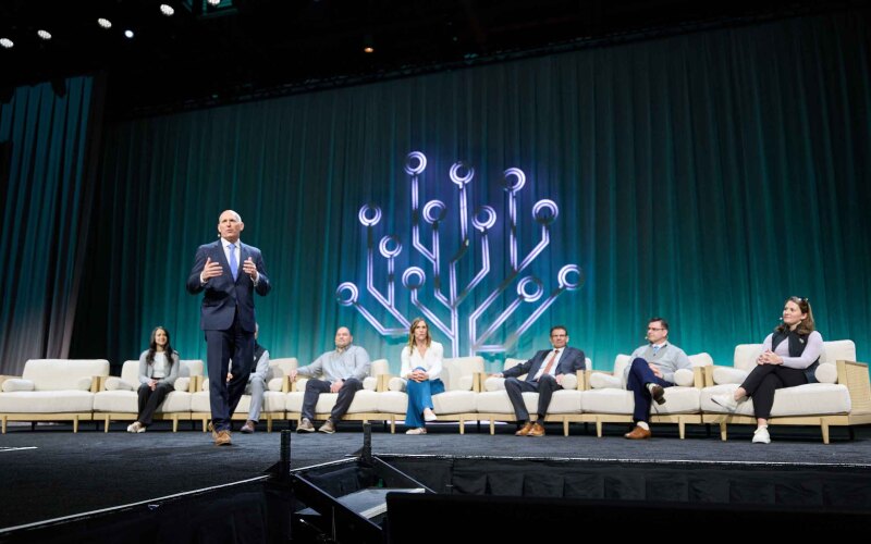 A panel of speakers from the RootsTech 2025 Global and Tech Forum
