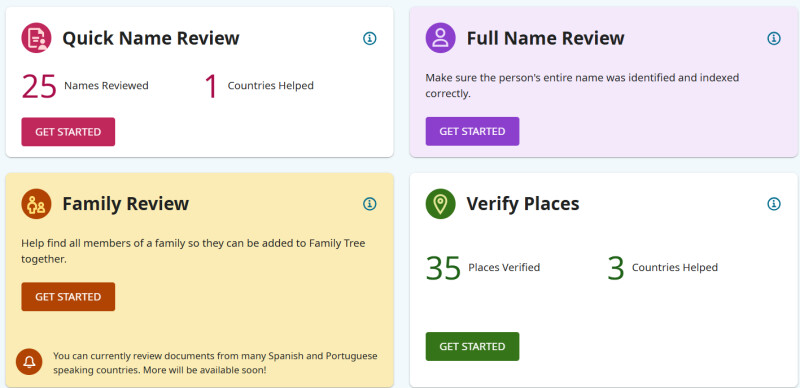 A screenshot showing 4 volunteer opportunities on Get Involved
