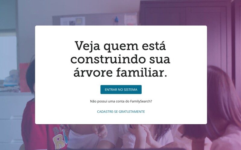 Um exemplo da experiência dos principais colaboradores do FamilySearch.
