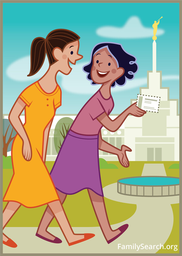 Twee vrouwen dienen hun voorouders in de tempel.