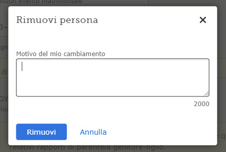 Screenshot di buone motivazioni su FamilySearch che possono aiutarti a correggere gli errori