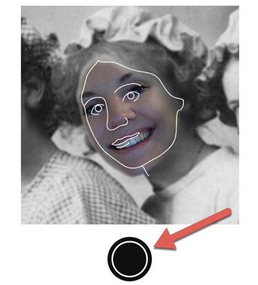 Picture My Heritage capture d'écran - placer le visage dans la photo