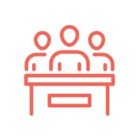 Icon of a jury representing the seventh amendment.