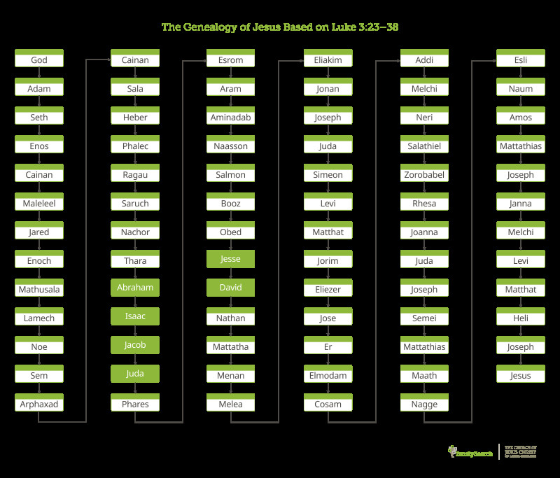 The genealogy of Jesus as recorded by Luke covers 77 generations