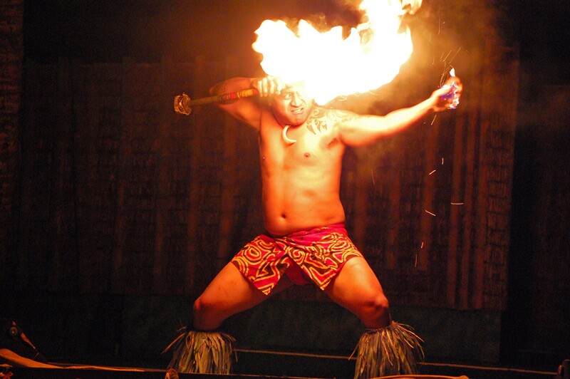 Fire knife dancer. Fire knife dancing is an important part of "fa'a Samoa," or Samoan culture.