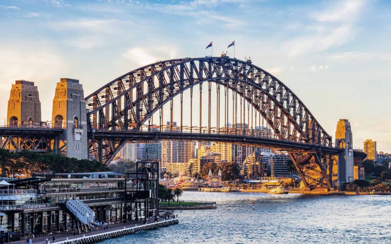 Sydney Harbour Bridge i Australia.