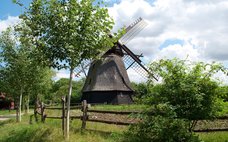 Funen Village windmill in Denmark
