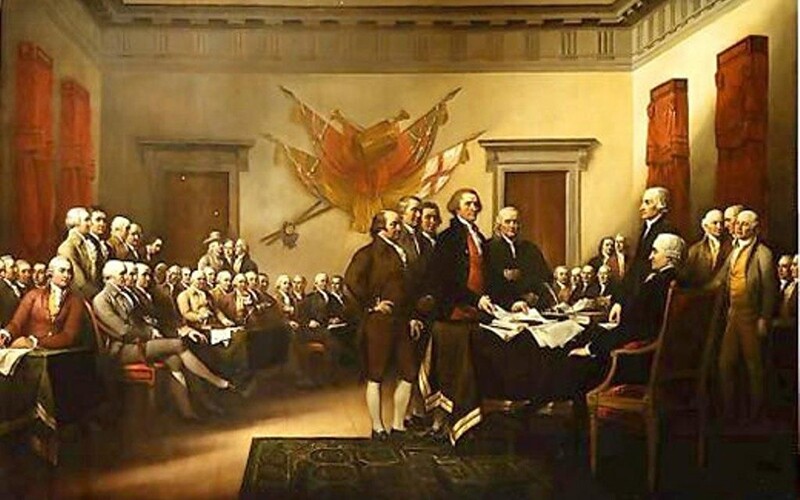 The signing of the Declaration of Independence marks the beginning of America's independence on July 4th, 1776.