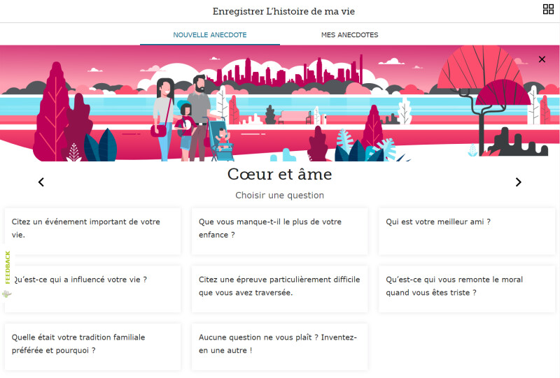 enregistrer la capture d'écran de l'histoire de ma vie 