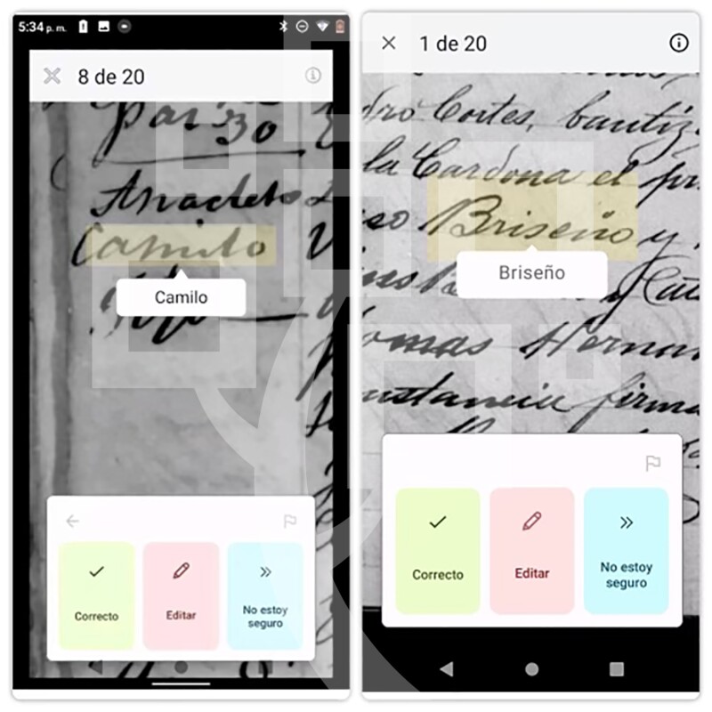 Por ahora, la experiencia de Revisar nombres puede comenzar en la parte superior del documento. Si no ve el nombre que está buscando al principio, continúe revisando y debería aparecer si la computadora encontró una coincidencia.