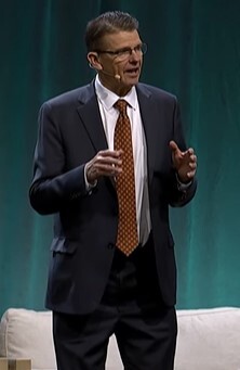 Craig Miller, director of design and engineering FamilySearch, speaks during the FamilySearch Global Forum during RootsTech 2025