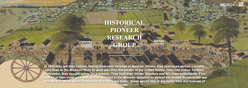 The Historical Pioneer Research Group home page.