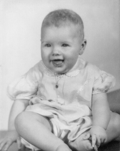 old photo of baby.