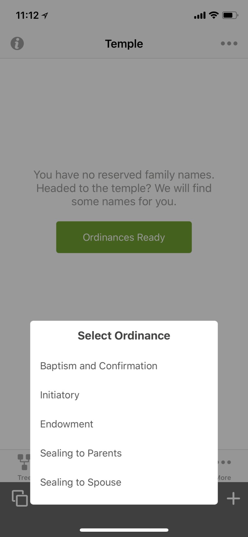 FamilySearch find names for temple ordinances