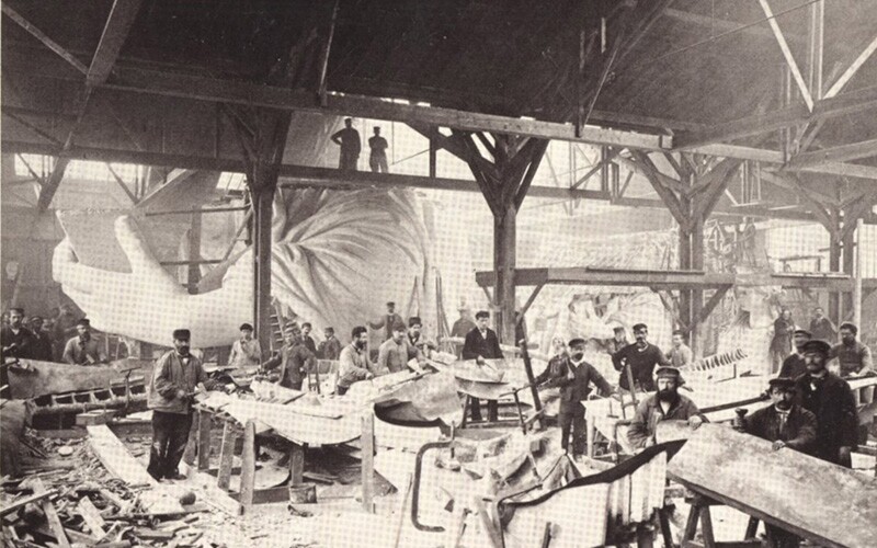 Construction of the statue of liberty
