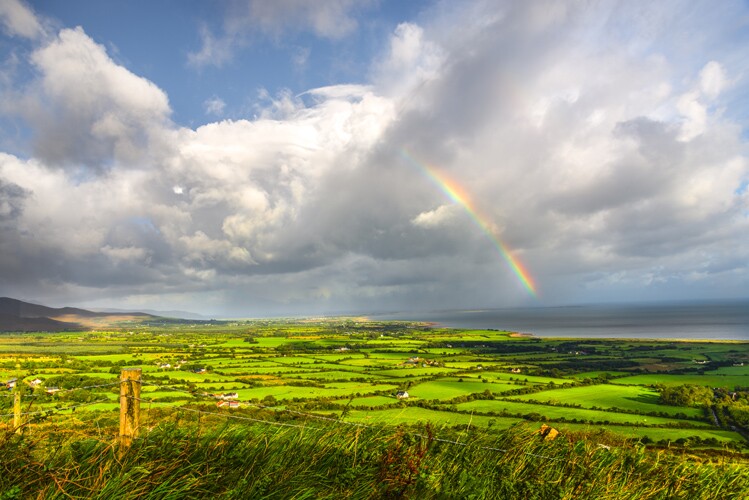 a rainbow in Ireland.