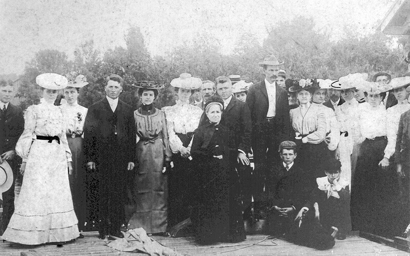 Ashkenazi Jewish family celebrating a wedding.