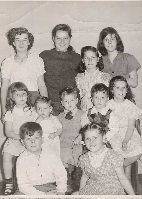Thomas MacEntee's mother and her siblings.