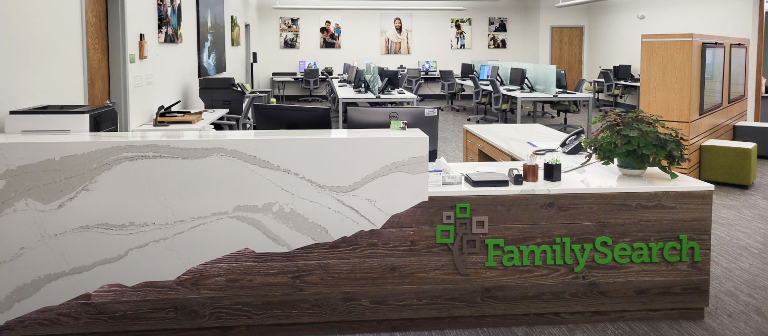 Idaho Falls, Idaho FamilySearch Center interior