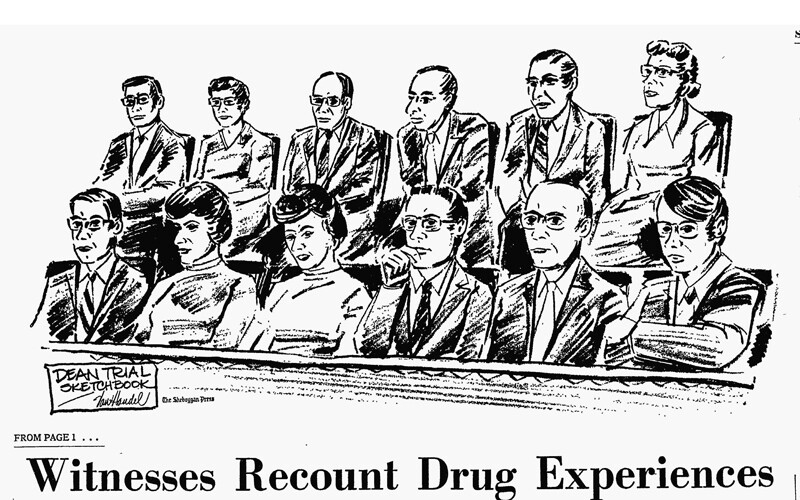 An illustration of jury duty