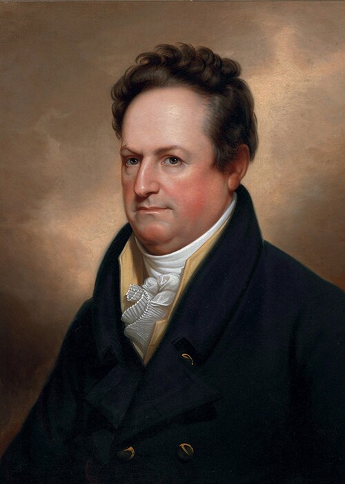 Rembrandt Peale's portrait of DeWitt Clinton.