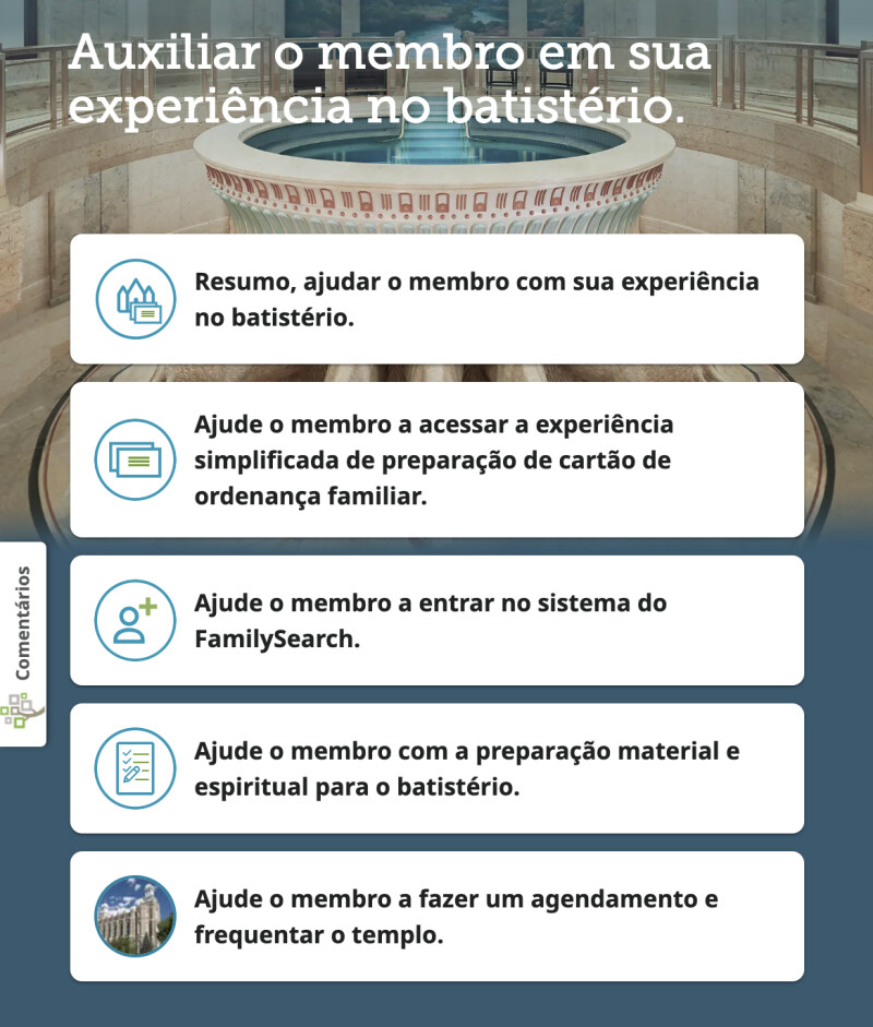 Captura de tela da ferramenta usada para ajudar um membro a imprimir um nome de familiar para batismos vicários pela primeira vez.