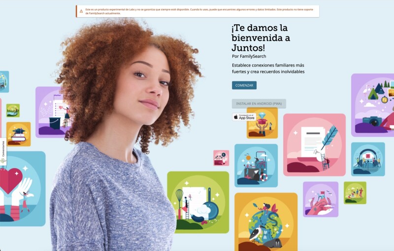 Una descripción de Together by FamilySearch