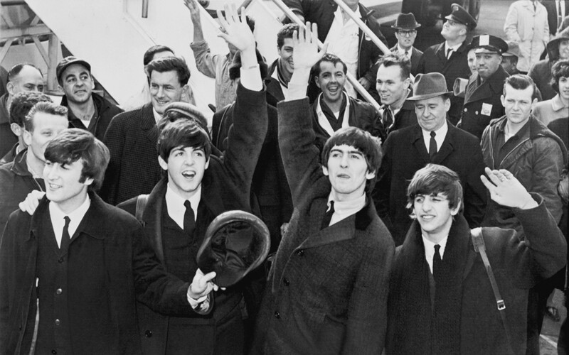 a photo of the beatles, a popular group from the united kingdom
