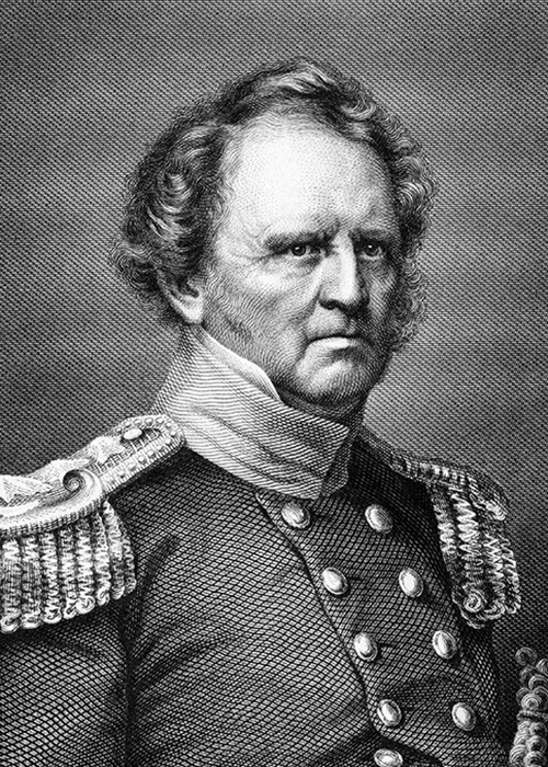 Portrait of Winfield Scott, a lieutenant colonel in the War of 1812.